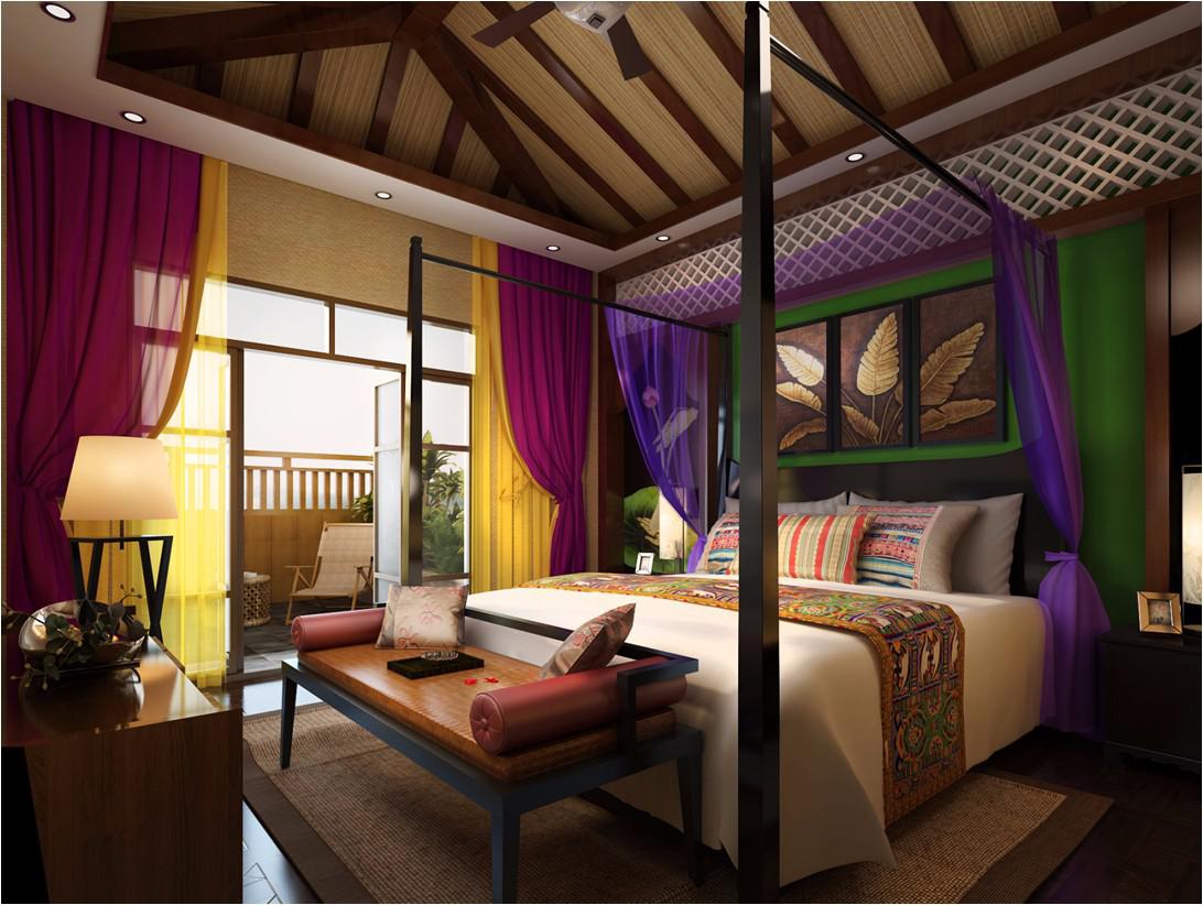 别墅卧室装修效果图