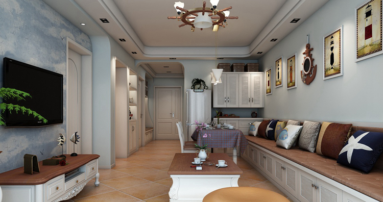 100平米地中海风格装饰效果图