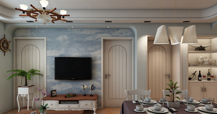 100平米地中海风格装饰效果图