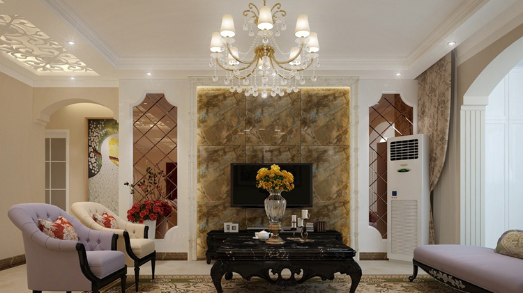 一百多平三室一厅装饰效果图