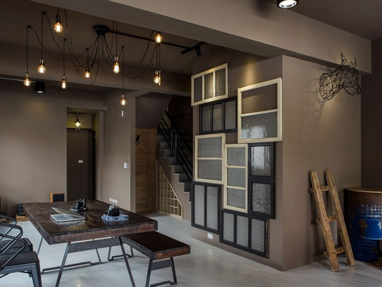 100平米工业风装修效果图