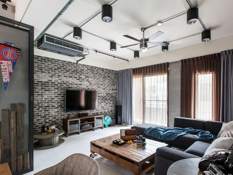 100平米工业风装修效果图