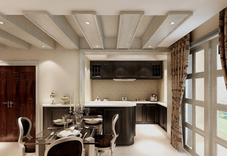 200多平别墅新古典装修效果图