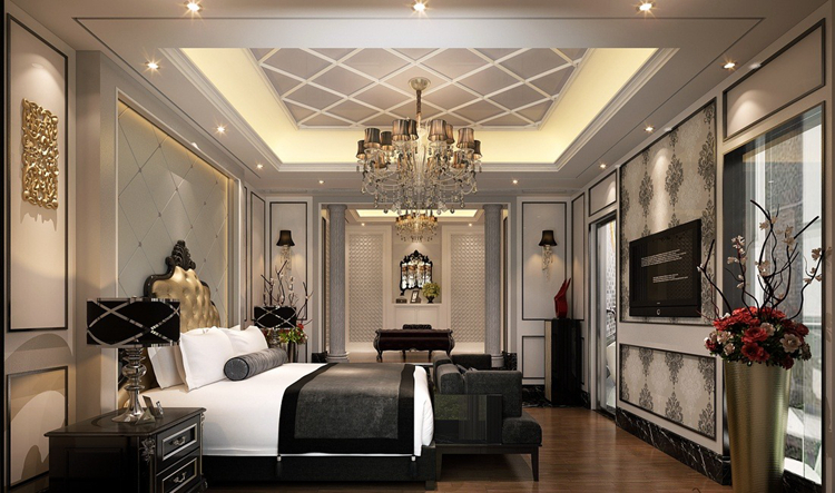 200多平别墅新古典装修效果图